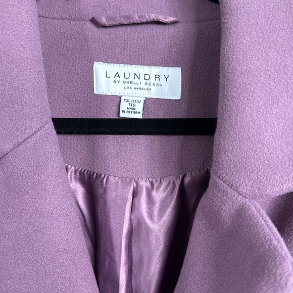 Laundry By Shelli Segal Lavender Pea Coat - Picture 3 of 6